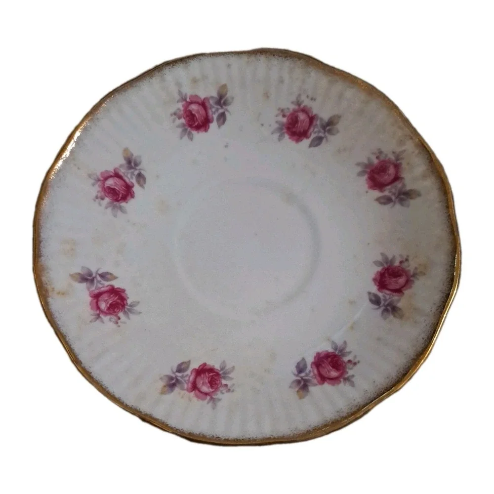 Jason Bone China‎ J607 Pink Roses Tea Cup And Saucer Made In England